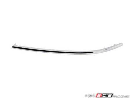 ES#259210 - 4B08071732ZZ - Headlight Trim - Chrome - Left - Mounted on top of the bumper, below the headlight - Genuine Volkswagen Audi - Audi