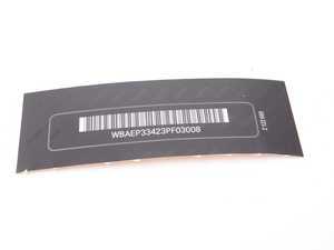 ES#184933 - 71212122695 - LABEL CODED REQ CODE - (NO LONGER AVAILABLE) - Genuine BMW - BMW