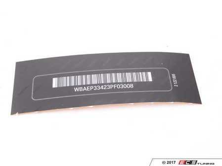ES#184933 - 71212122695 - LABEL CODED REQ CODE - (NO LONGER AVAILABLE) - Genuine BMW - BMW