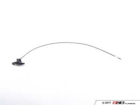 ES#91499 - 51231817620 - E12 Hood Release Cable Assembly - Replace a stretched cable before you're replacing a broken cable. - Genuine BMW - BMW