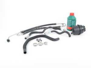 ES#3194840 - e53psrfKT2 - Power Steering Service Kit - Includes reservoir with cap, lines, bolts & crush washers, and fluid - Assembled By ECS - BMW