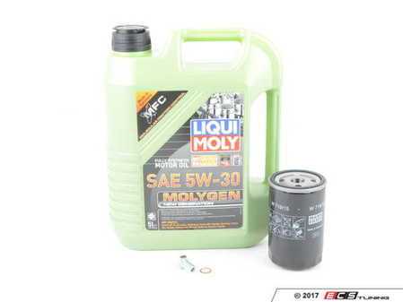 ES#3470583 - M20IN1mgKT - Liqui Moly MolyGen Oil Change Kit / Inspection I - Includes five quarts of Liqui Moly MolyGen 5w-40 semi-synthetic engine oil, Mann oil filter and new drain plug - Assembled By ECS - BMW