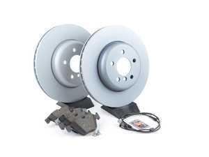 ES#3478033 - 34116775277rpsKT - Front Brake Service Kit - Featuring ECS V5 brake rotors and ECS DD23 ceramic brake pads. - Assembled By ECS - BMW