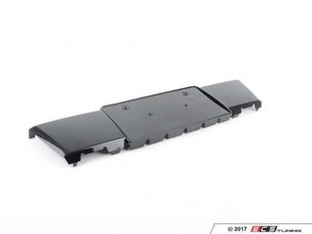 ES#2740587 - 8U0807285T94 - Front License Plate Bracket - Gloss Black - Keep a clean look and add a place for your plate - Genuine Volkswagen Audi - Audi
