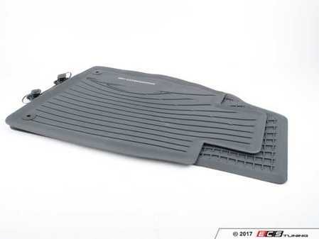 ES#3144548 - 981044800451E0 - Rubber Floor Mat Set - Black - One set of two rubber mats - Genuine Porsche - Porsche