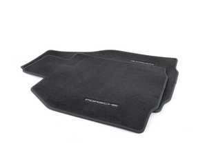 ES#4711979 - 98704480120A43 - Front Floor Mats Set - Black - Beautiful OEM Black floor mat set - Genuine Porsche - Porsche