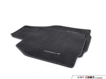 ES#4711979 - 98704480120A43 - Front Floor Mats Set - Black - Beautiful OEM Black floor mat set - Genuine Porsche - Porsche