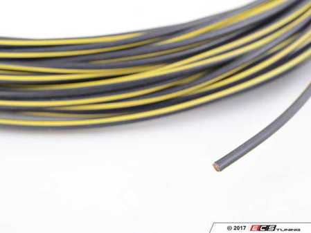 ES#162343 - 61121391703 - Cable Black Yellow - Priced Each  - Sold in 1 meter increments - Genuine BMW - BMW MINI