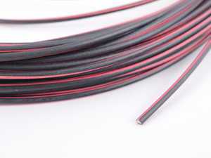 ES#162342 - 61121391699 - CABLE BLACK-RED - Priced Per Meter  - Genuine BMW - BMW MINI