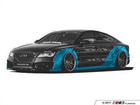 ES#3478684 - WBA7 - A7/S7/RS7 Widebody Kit - With Ducktail - Adds 6.5cm per side up front and 9cm per side out back - Clinched - Audi