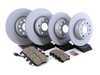 ES#3184528 - 1k0615301aa22KT - Premium Front & Rear Brake Service Kit - Featuring Zimmermann rotors and ECS DD23 ceramic pads. - Assembled By ECS - Audi