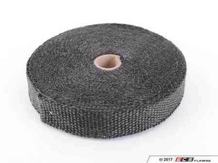 ES#4028214 - TS-EW-BK - Universal Fiberglass Exhaust Wrap - Black - Increase power by containing exhaust heat - Black - Torque Solution - Audi BMW Volkswagen Mercedes Benz MINI Porsche