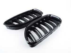 ES#3426695 - BM-0612-GB - Dual Slats Blackout Grille Set - Gloss Black - F06/F12/F13 - Add style and individuality to your BMW in minutes! - ECS - BMW
