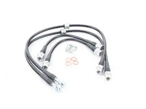 Front & Rear Stainless Braided Brake Line Kit
