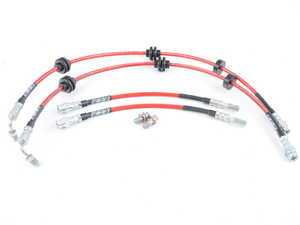 ES#3491660 - 024921ecs01KT - Front & Rear Exact-Fit Stainless Steel Brake Lines - Kit - Complete set of DOT-compliant lines for an improved pedal feel - ECS - Audi