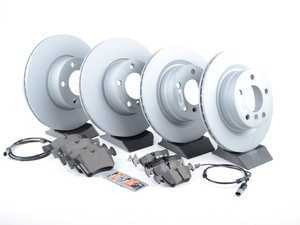 ES#3469301 - 34116792219KT6 - Front & Rear Brake Service Kit - Featuring Zimmermann rotors and ECS DD23 "Daily Driver" ceramic pads. - Assembled By ECS - BMW