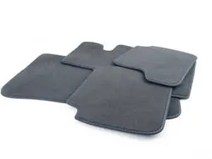 Carpeted Floor Mat Set - Polar Blue