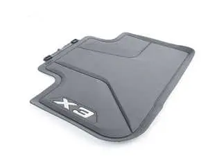 Black All Weather Rubber Floor Mats - Rear