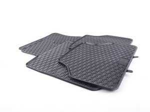 ES#3469734 - 110-004-001 - All-Weather Rubber Floor Mat Set - Black  - (NO LONGER AVAILABLE) - Offers protection from the typical water, road salt, or tracked-in mud, to the unfortunate coffee spills and dropped snacks. - Bremmen Parts - 