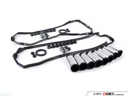 ES#3490889 - 11127513195KT1 - Valve Cover Gasket kit - Includes both cylinder banks gaskets and spark plug tubes - Assembled By ECS - BMW