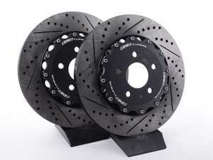 ES#3493800 - 023944ecs01KT - Rear 2-Piece Brake Rotors - Pair (330x22) - Direct bolt-on replacement - 15% less weight! - ECS - Audi