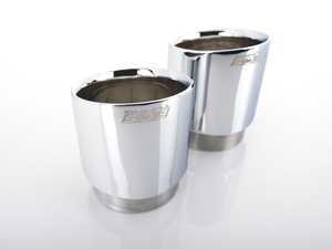 ES#3476950 - 019490ecs02KT - B9 A4/A5 4" Direct-Fit Exhaust Tips - Chrome - Pair - A pair of direct-fit exhaust tips for the B9 A4/A5. No modifications necessary - ECS - Audi