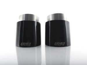 ES#3476949 - 019490ecs01KT - B9 A4/A5 4" Direct-Fit Exhaust Tips - Black Chrome - Pair - A pair of direct-fit exhaust tips for the B9 A4/A5. No modifications necessary - ECS - Audi