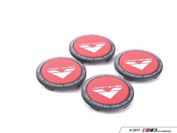 Vorsteiner - REDCAPS - 10th Anniversary Red V-FF Center Caps - Set Of ...