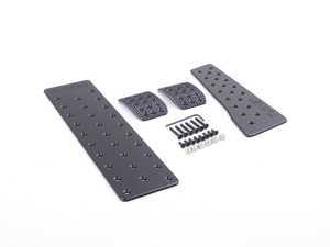 ES#3438352 - tms-e30-dp-blkKT - Turner Performance Complete Pedal Set - Manual Transmission - Black anodized aluminum - includes dead pedal - Turner Motorsport - BMW
