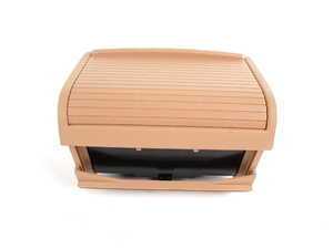 ES#87167 - 51168242733 - E46 Center Console Rear Storing Partition - Beige - Replace your center console rear ashtray with this handy storage box with roller cover and chrome trim - Genuine BMW - BMW