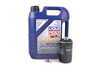 ES#2598111 - 20TPRMOILKT -  Oil Service Kit - Includes Liqui Moly oil, Hengst filter, and drain plug - Assembled By ECS - Volkswagen