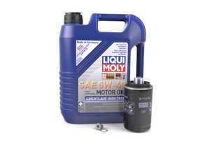 ES#2598111 - 20TPRMOILKT -  Oil Service Kit - Includes Liqui Moly oil, Hengst filter, and drain plug - Assembled By ECS - Volkswagen