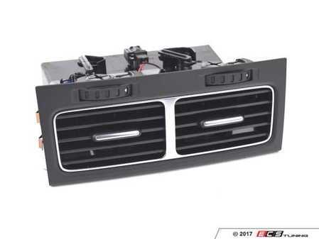 ES#2571093 - 7P6819203AUBN - Rear Air Vents - Satin Black - Located on the rear of the center console - Genuine Volkswagen Audi - Volkswagen