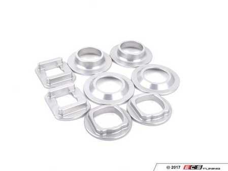 ES#3493708 - 034-601-0047 - Billet Aluminum Rear Subframe Insert Kit - N52/N54/N55 - (NO LONGER AVAILABLE) - Eliminate subframe deflection and establish a solid rear end - all without removing your subframe bushings! - 034Motorsport - BMW