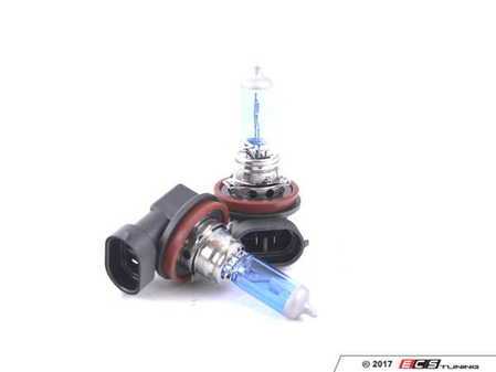 ES#1899279 - 18235 - H8 Xtreme White Plus Bulb - Pair - 35W bulbs with 4000K light output offering bright white color for visibility and style - PIAA - Audi BMW Volkswagen MINI Porsche