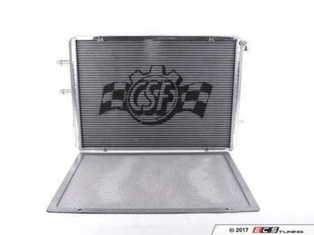 ES#3194402 - 8075 - Performance Aluminum Heat Exchanger - Polished Finish - Keep intake temperatures low with this dual-core heat exchanger! - CSF - BMW