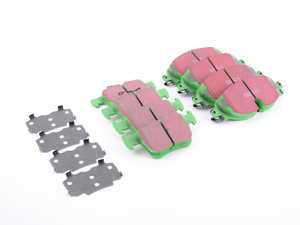 ES#3177682 - dp22150kt1 - Front & Rear GreenStuff Performance Brake Pad Kit - Mildly upgraded pad set for spirited daily driving - Includes front and rear pads - EBC - Audi Volkswagen