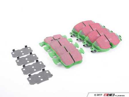 ES#3177682 - dp22150kt1 - Front & Rear GreenStuff Performance Brake Pad Kit - Mildly upgraded pad set for spirited daily driving - Includes front and rear pads - EBC - Audi Volkswagen