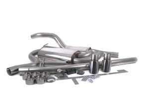 ES#2992765 - MCXAU101 - Milltek Cat-Back Exhaust System - Resonated - 2.50" stainless steel downpipe-back system with twin 90mm GT90 polished tips - Milltek Sport - Audi