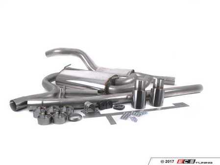 ES#2992765 - MCXAU101 - Milltek Cat-Back Exhaust System - Resonated - 2.50" stainless steel downpipe-back system with twin 90mm GT90 polished tips - Milltek Sport - Audi
