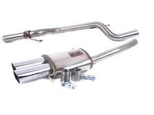 ES#3131558 - 8890KT1 - 2.5" Cat-back System - Non-Resonated  - Complete stainless steel system with dual 90mm round tips - Supersprint - Volkswagen