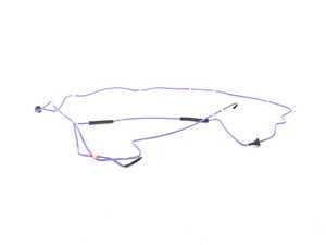 ES#1230239 - 7L0616719F - Air Line - Left Front - Replacement lines for one corner of the factory air suspension - Genuine Volkswagen Audi - Volkswagen