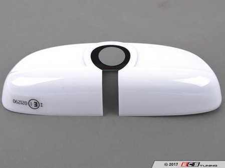 ES#2714961 - 51162353718 - Aspen White Cover Rearview Mirror - Attaches to the back of the center mirror : alarm system. Manual Dip. - Genuine MINI - MINI