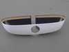 ES#2714961 - 51162353718 - Aspen White Cover Rearview Mirror - Attaches to the back of the center mirror : alarm system. Manual Dip. - Genuine MINI - MINI