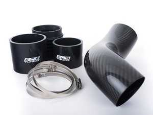 ES#3246035 - 023138ecs01KT - Black Carbon Fiber Turbo Inlet Pipe Kit - Add a touch of carbon fiber to your engine bay and smooth out the intake tract with our ECS Carbon Fiber Inlet Pipe! - ECS - Audi Volkswagen