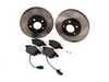 ES#1899326 - 8e0698011 - Front Brake Service Kit - Includes Zimmerman Rotors & Vaico Pads - Assembled By ECS - Volkswagen