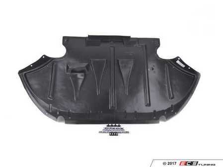 ES#2738640 - 4B3863821KT - Front Belly Pan Kit - Includes a new belly pan with installation hardware - Assembled By ECS - Audi