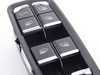 ES#2992343 - 7PP959858AFDML - Driver Window Switch Controller  - (NO LONGER AVAILABLE) - Matte black and bright chrome switch unit - Genuine Porsche - 