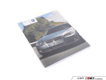 ES#12850 - 01410013668 - Owner's Manual For E92 - E93 W/O Idrive - Genuine BMW - BMW
