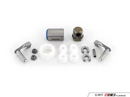 ES#2722946 - SFTRBKT2 - Shifter Rebuild & Upgrade Kit - Overhaul your shifter with this kit, featuring ECS Tuning teflon shifter bushings & Turner Motorsport poly shift arm bushing - Assembled By ECS - BMW